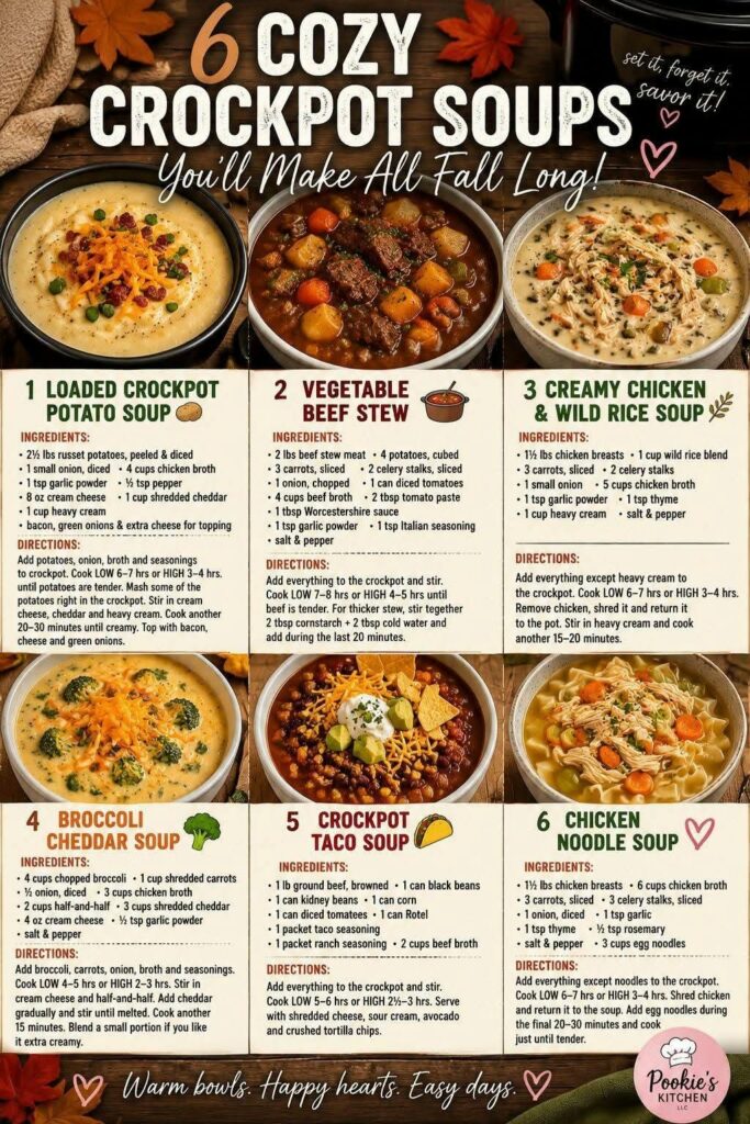 easy soup poster recipe